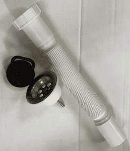 SIPHON LAVABO CORDION INOX BLANC