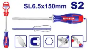 EMTOP TOURNEVIS PLAT 6.5*150MM EGTSSL6150