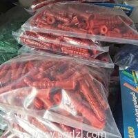 CHEVILLE PLASTIQUE 10 ROUGE