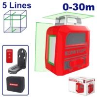 EMTOP NIVEAU LASER 5 LINES 30M ESLE2M05